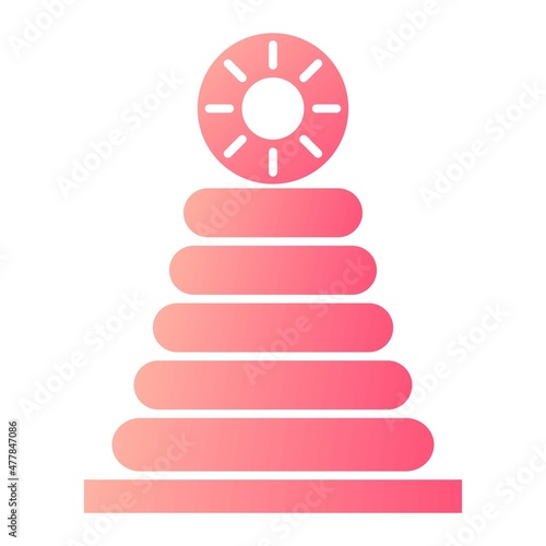  Vector Stacker Glyph Gradient Icon Design