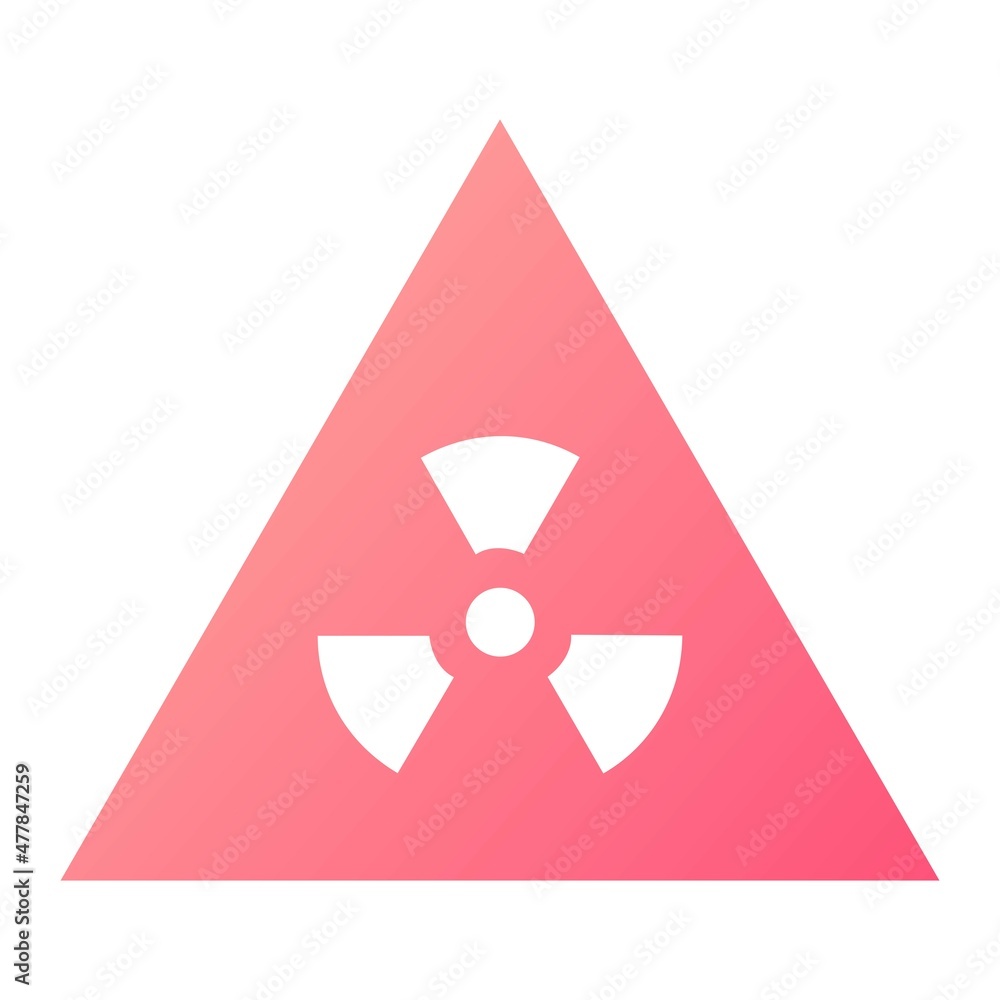 Vector Radiation Glyph Gradient Icon Design Vector Radiation Glyph Gradient Icon Design