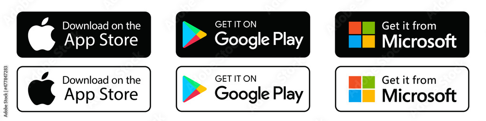 Ios Store Button Jpg Buttons For Apple App Store, Google Play Store And Microsoft Store ...