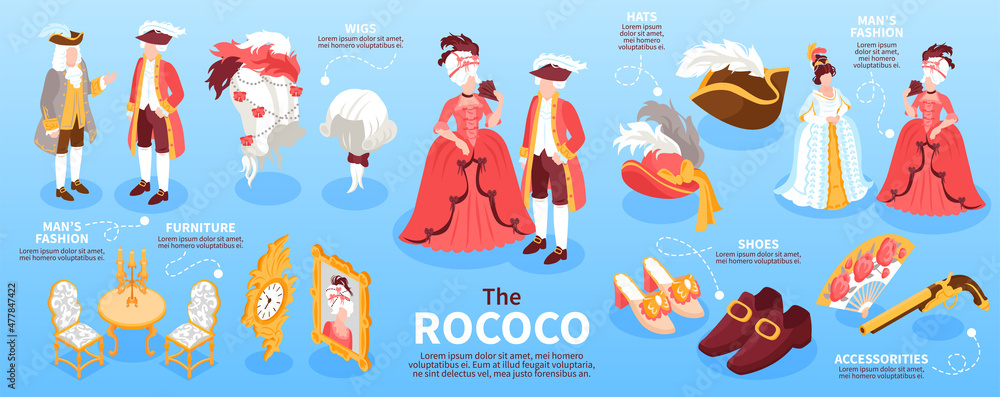 Rococo Isometric Infographics Layout