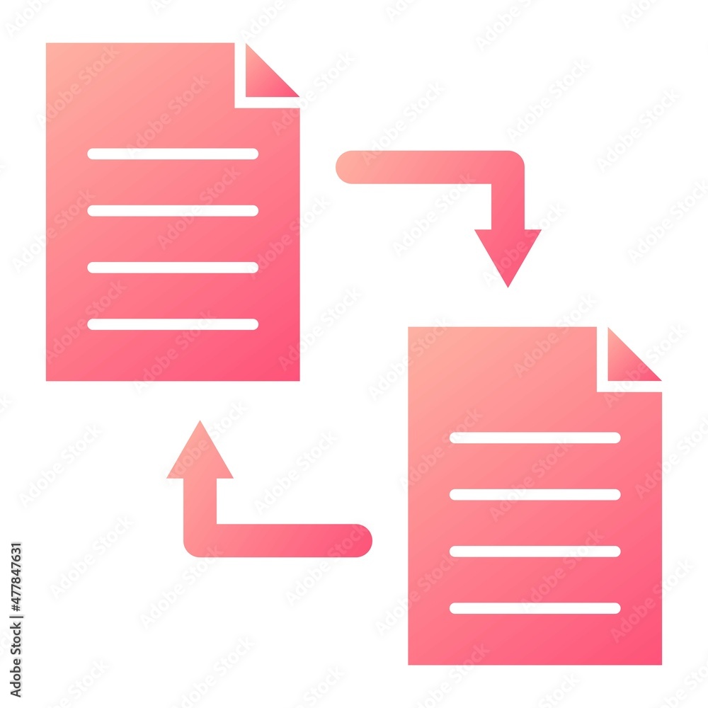 Vector Data Transfer Glyph Gradient Icon Design Vector Data Transfer Glyph Gradient Icon Design