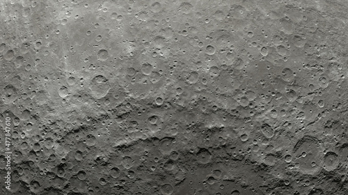 Fotografia Moon surface rotation with a lot of crater