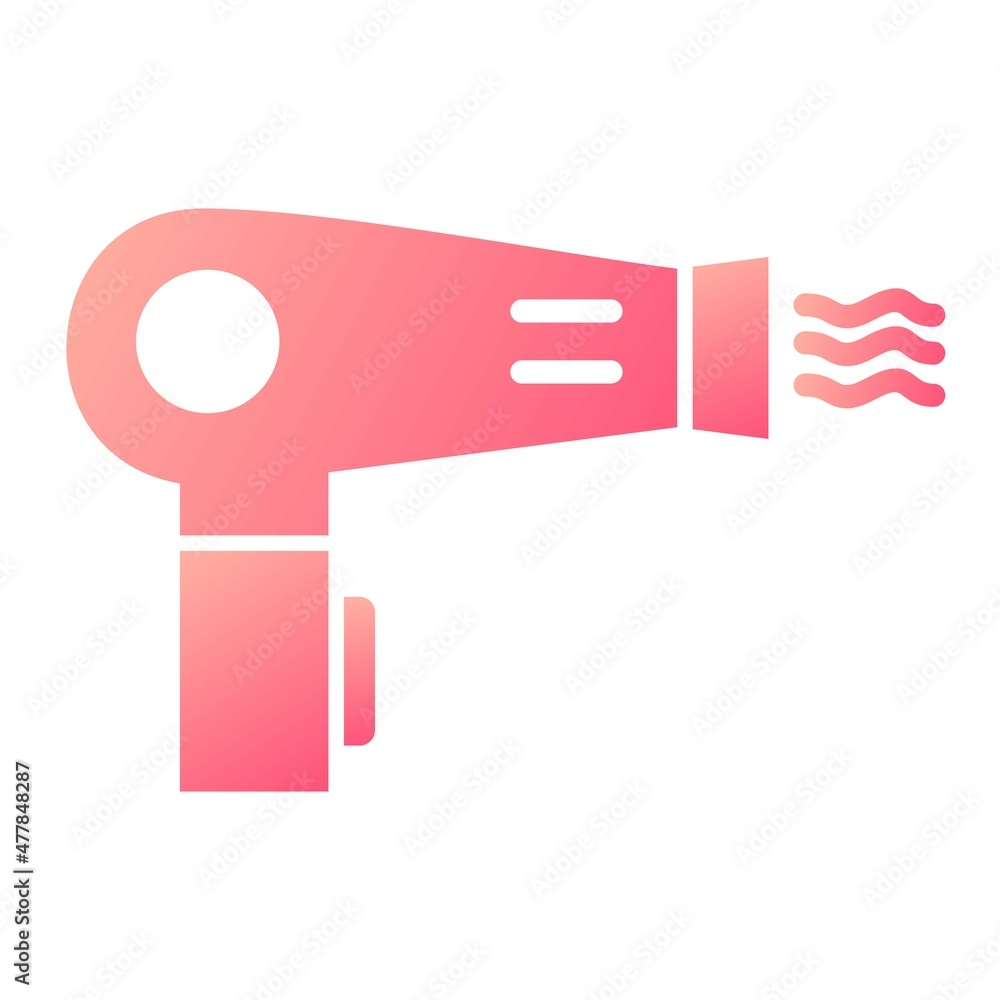 Vector Dryer Glyph Gradient Icon Design Vector Dryer Glyph Gradient Icon Design