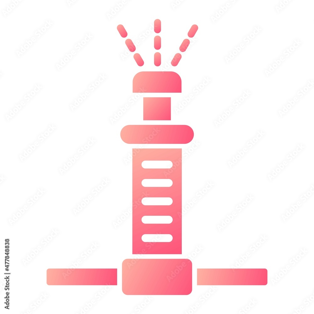 Vector Sprinkler Glyph Gradient Icon Design Vector Sprinkler Glyph Gradient Icon Design