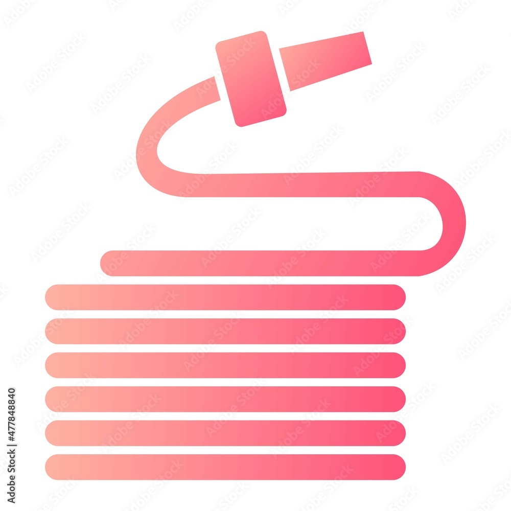 Vector Hose Glyph Gradient Icon Design Vector Hose Glyph Gradient Icon Design
