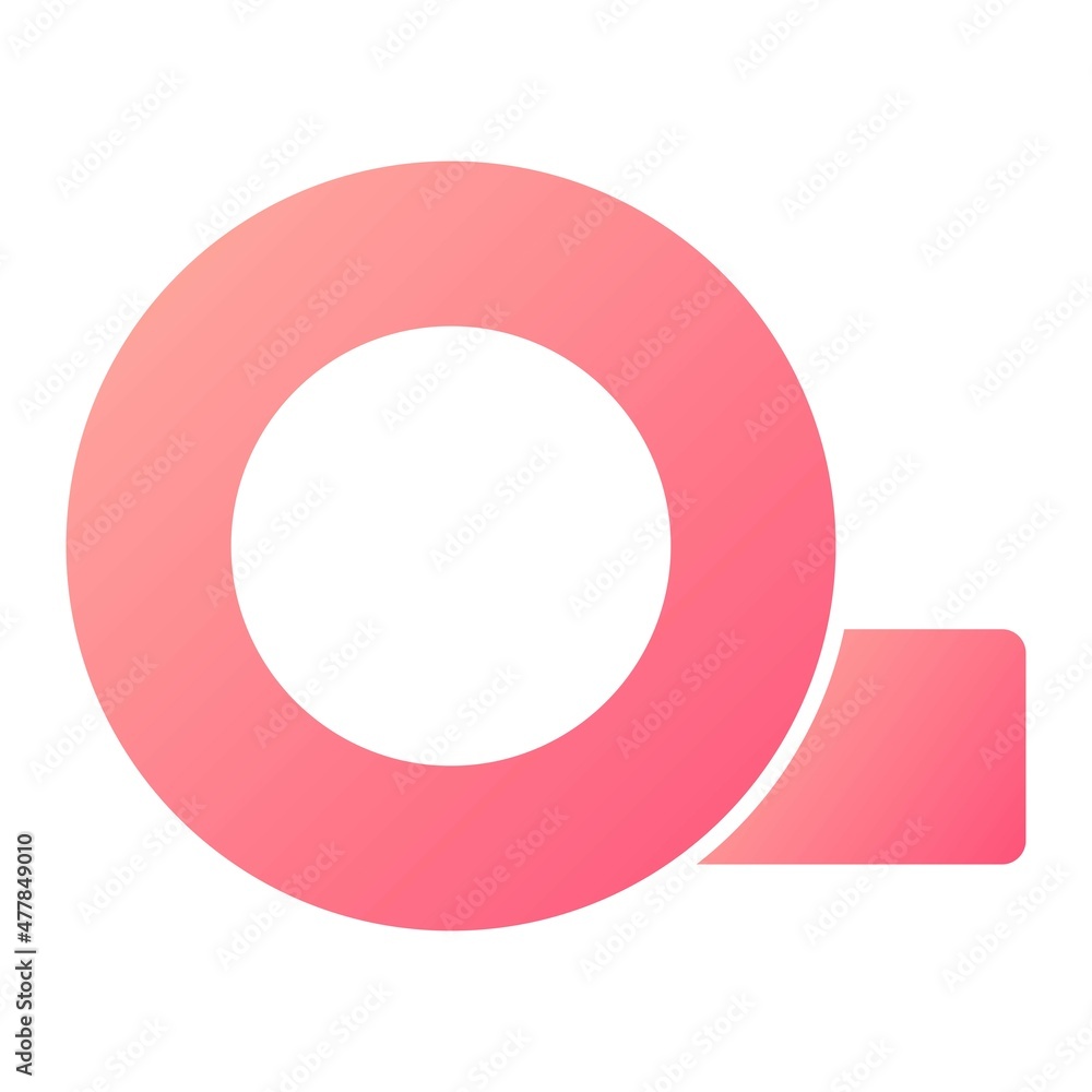 Vector Duct Tape Glyph Gradient Icon Design Vector Duct Tape Glyph Gradient Icon Design