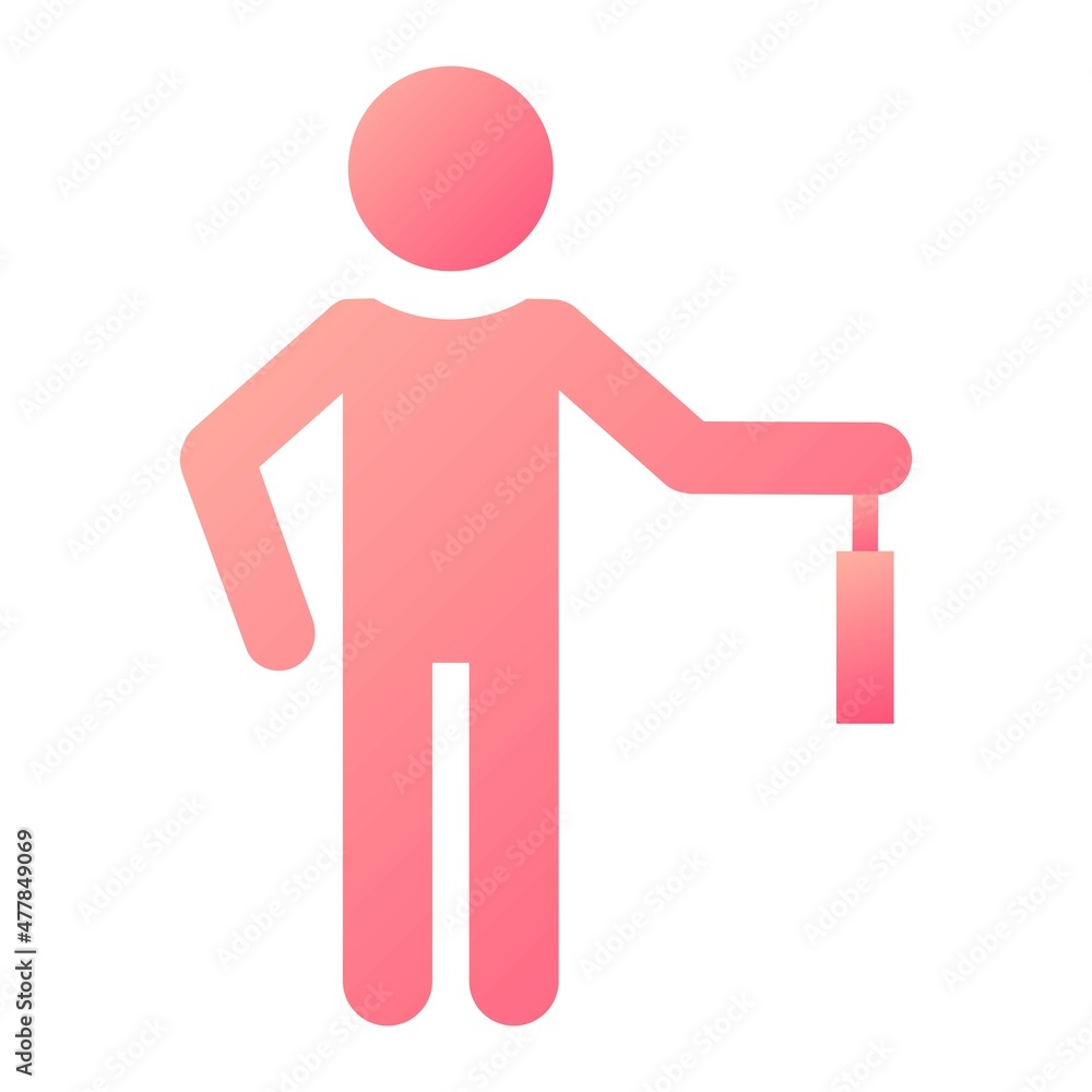 Vector Businessman Glyph Gradient Icon Design Vector Businessman Glyph Gradient Icon Design