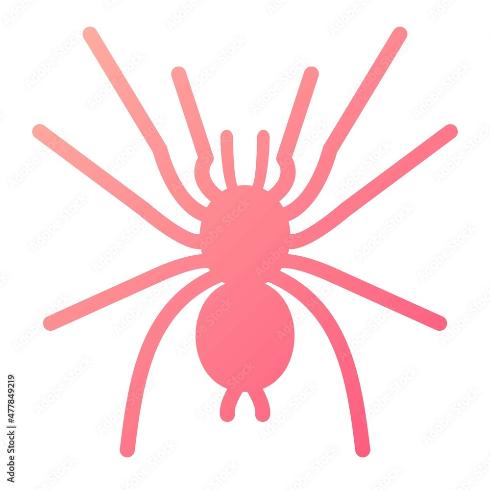 Vector Spider Glyph Gradient Icon Design Vector Spider Glyph Gradient Icon Design