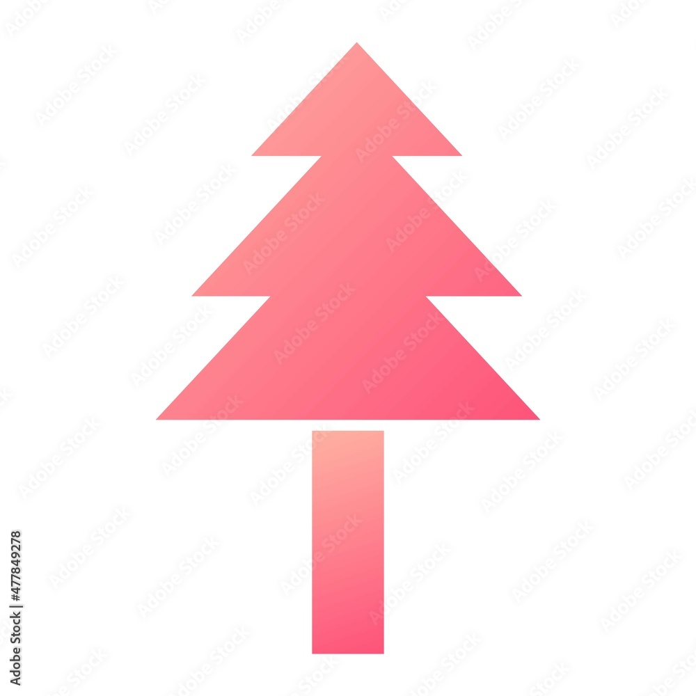 Vector Pine tree Glyph Gradient Icon Design Vector Pine tree Glyph Gradient Icon Design
