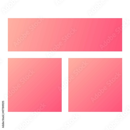 Vector Lay Out Glyph Gradient Icon Design