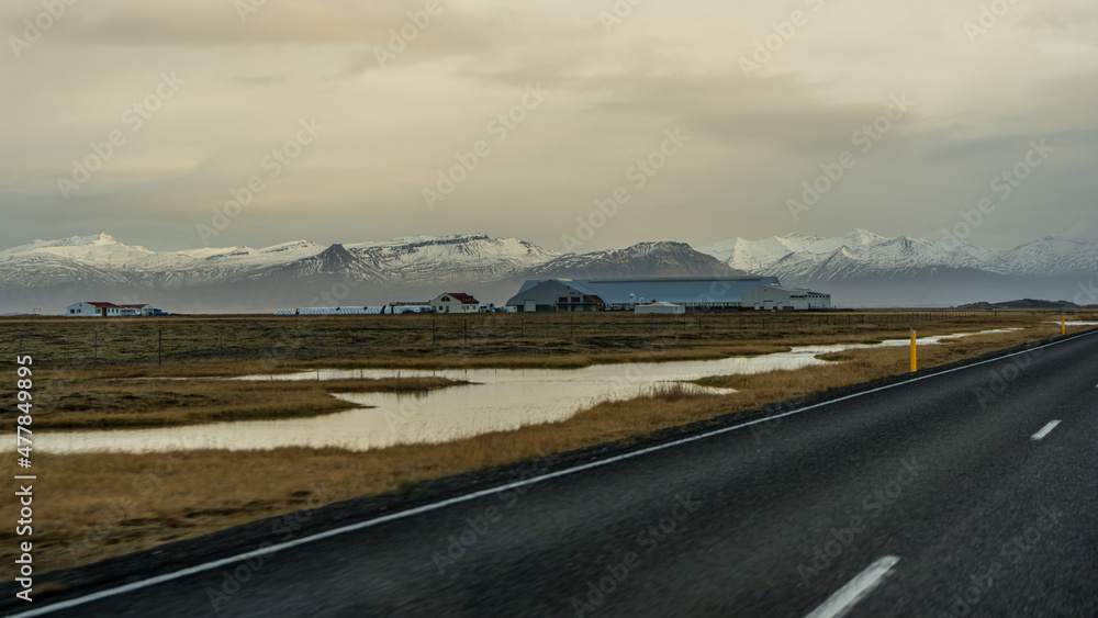 road to the mountains Iceland road to the mountains Iceland