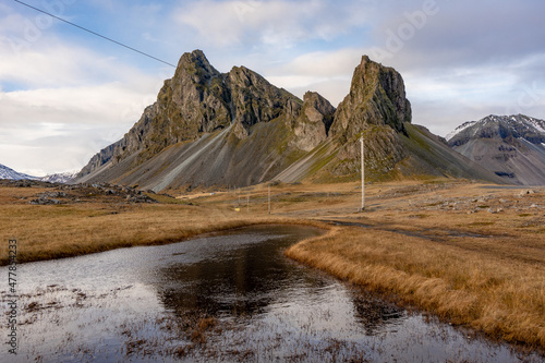 landscaape mountain in Iceland photo