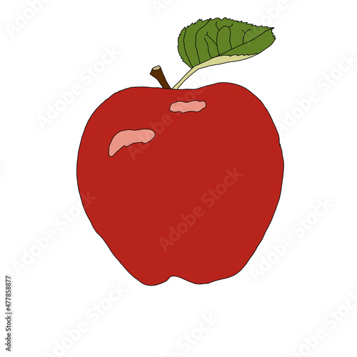 red apple - czerwone jabłko