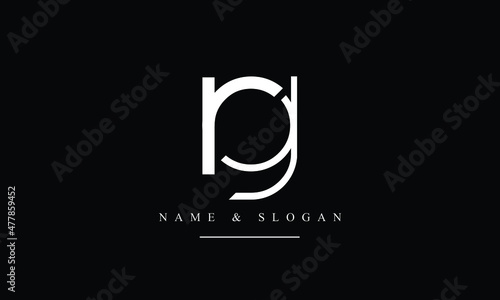 RG, GR, R, G abstract letters logo monogram