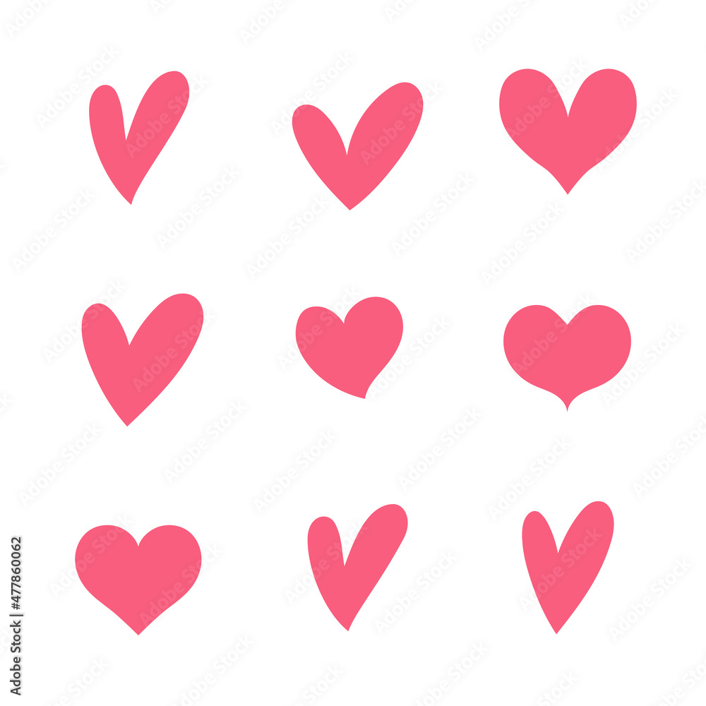 いろんなハートのベクター素材セット Stock Vector Adobe Stock いろんなハートのベクター素材セット Stock Vector Adobe Stock