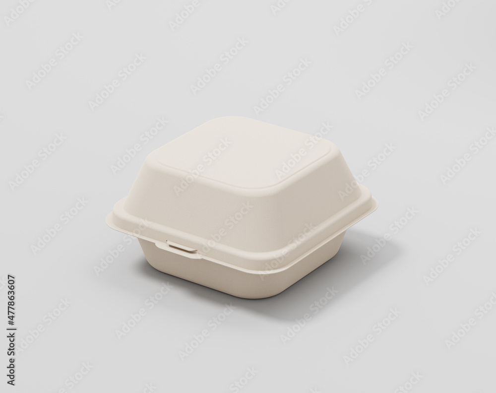 Eco-friendly square food package Eco-friendly square food package