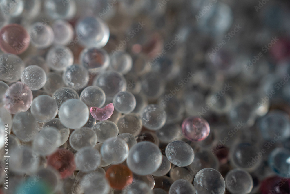 Glass balls macro photo