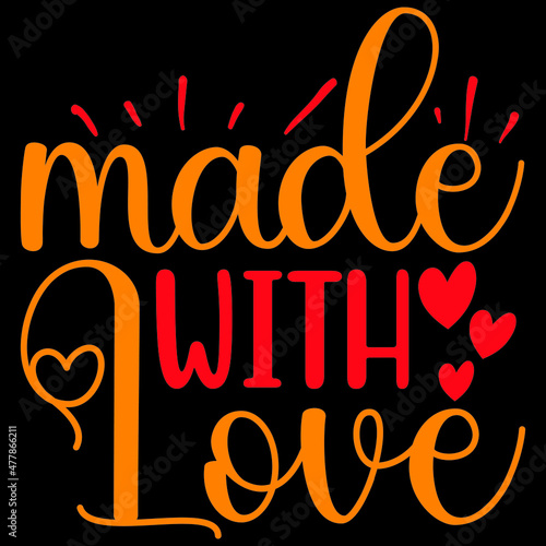 Made WITH LOVE SVG DESIGN VECTOR FILE