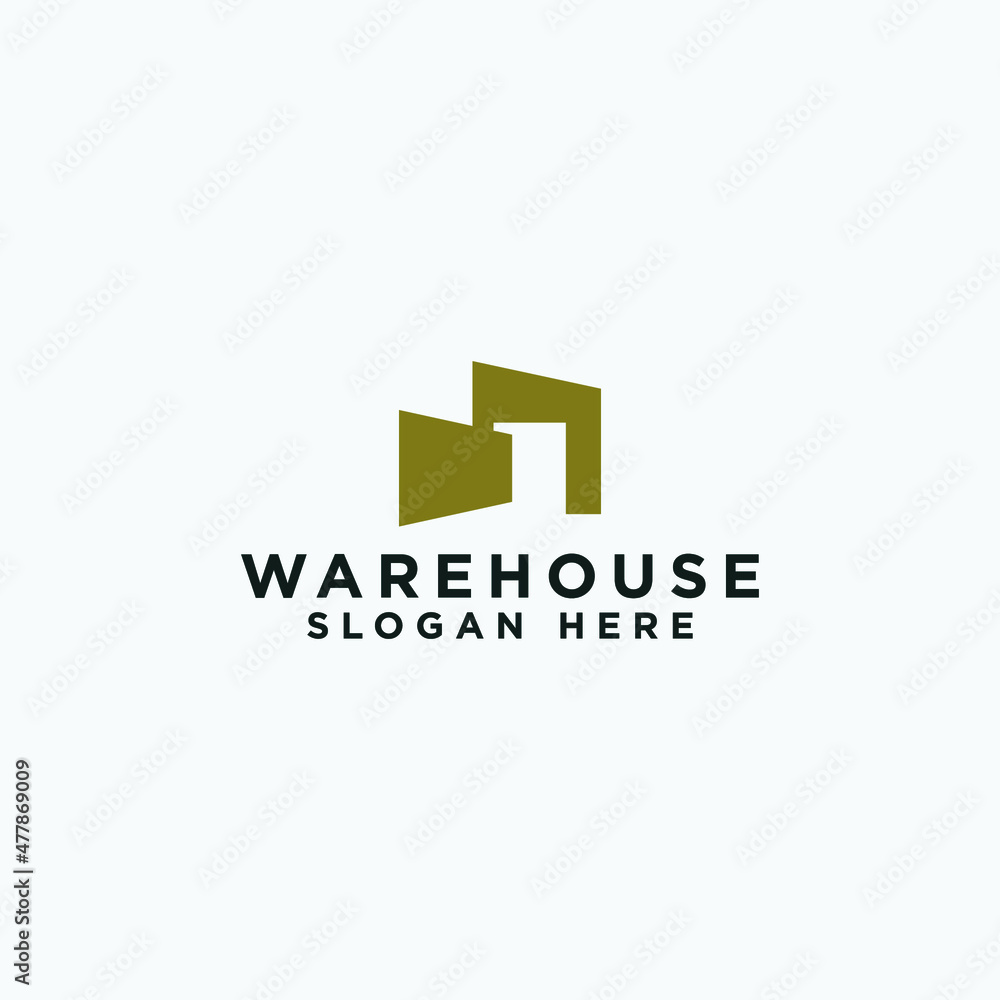 modern warehouse logo business vector design template. luxury warehouse logo concept vector design illustration with minimalist and elegant styles isolated on white background modern warehouse logo business vector design template. luxury warehouse logo concept vector design illustration with minimalist and elegant styles isolated on white background