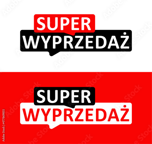 Super wyprzedaż, wektor
