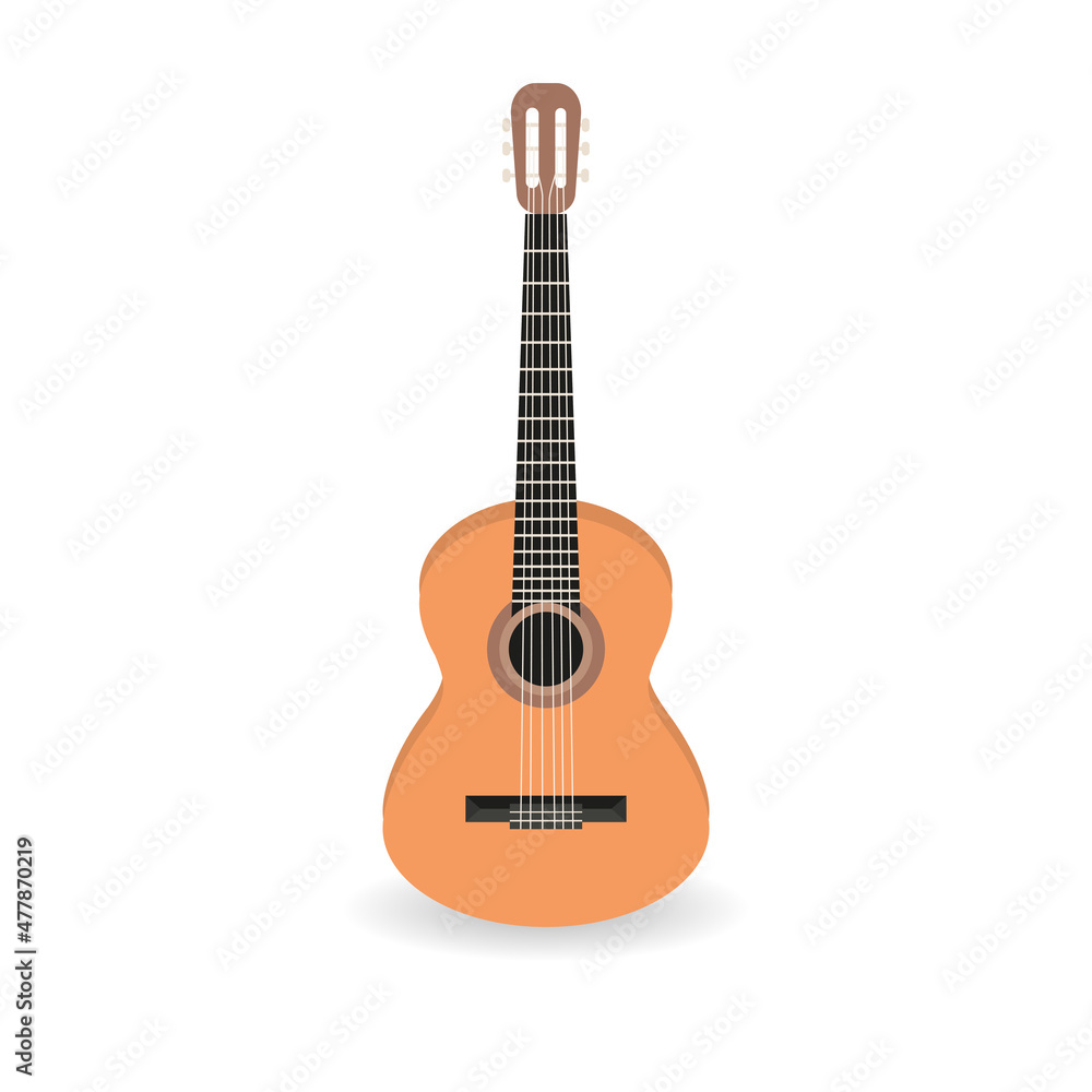 Obraz premium Guitar classical . Vector illustration.