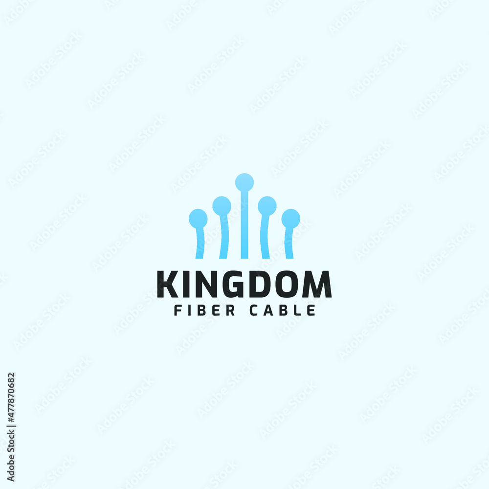 modern kingdom fiber cable logo business vector design template. kingdom fiber optic logo concept vector design inspiration with elegant, modern, and minimalist styles. modern kingdom fiber cable logo business vector design template. kingdom fiber optic logo concept vector design inspiration with elegant, modern, and minimalist styles.
