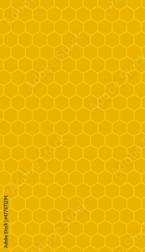 Yellow seamless pattern background with honeycomb