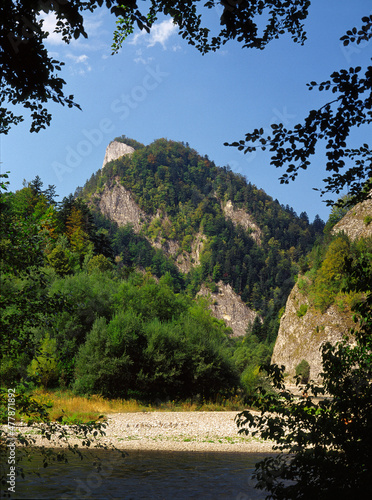 Sokolica Mountain and Dunajec river, Pieniny Mountains, Poland