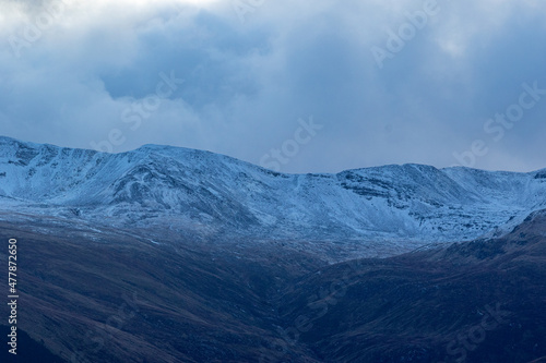 mountains in the clouds