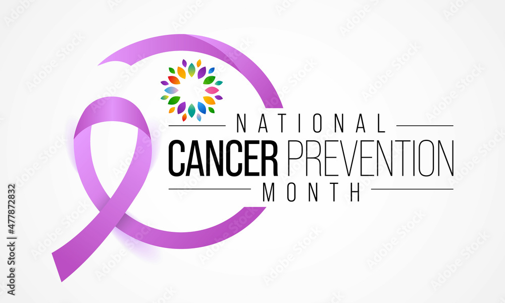 National Cancer prevention month is observed every year in February, to promote access to cancer diagnosis, treatment and healthcare for all. Vector illustration - obrazy, fototapety, plakaty 