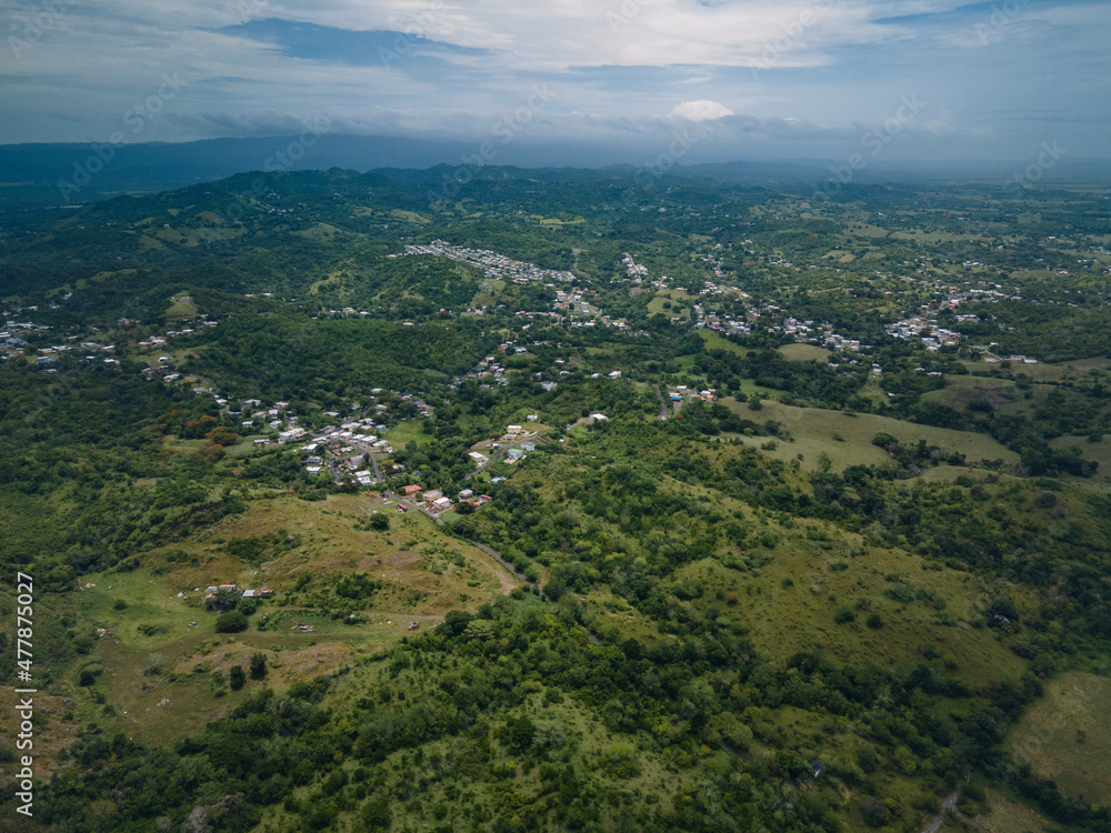 Boqueron Puerto Rico aerial landscape view