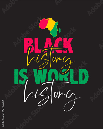 black history month t-shirt design.