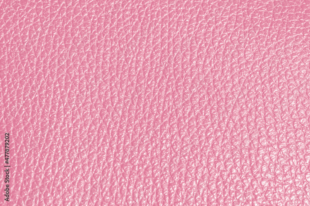 Fototapeta premium genuine leather of pink color. Natural textured leather background