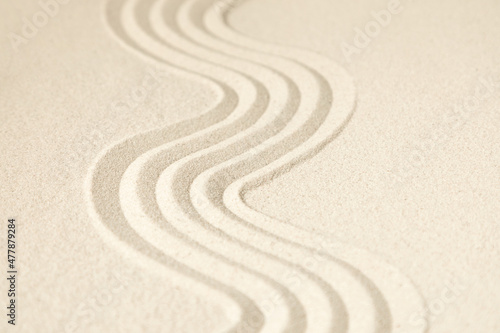 Canvas Print Zen pattern sand