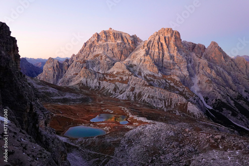 Scenic landscape in the Dolomites, Italy, Europe