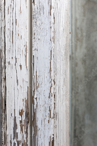 The old white grey wooden texture vintage or dirty
