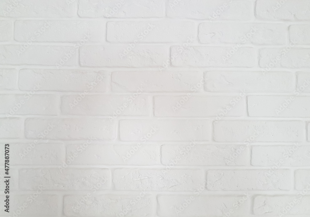 Obraz premium White brick wall background for design