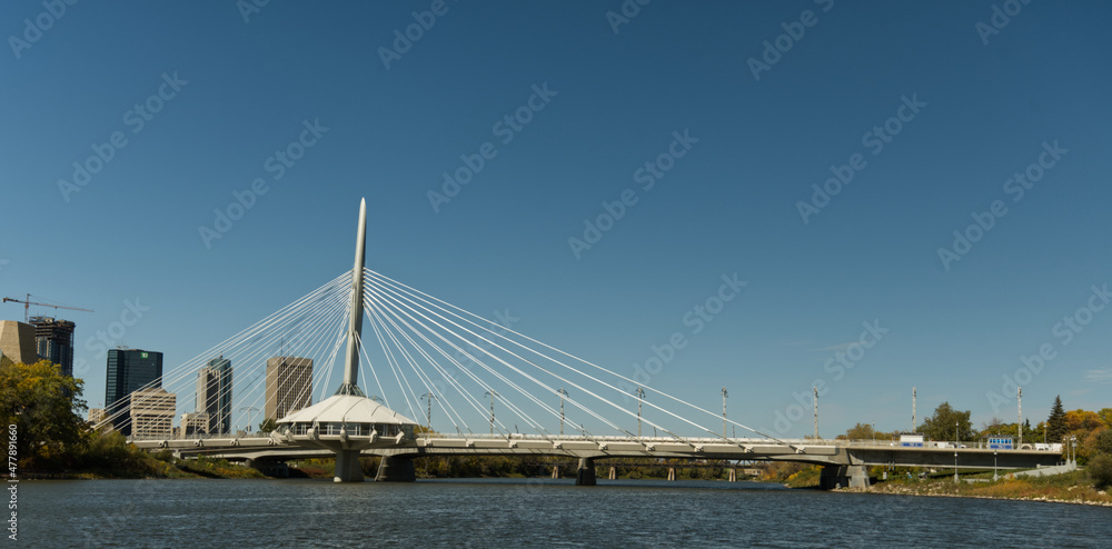 Fototapeta premium Downtown Winnipeg, Manitoba, Canada in summer