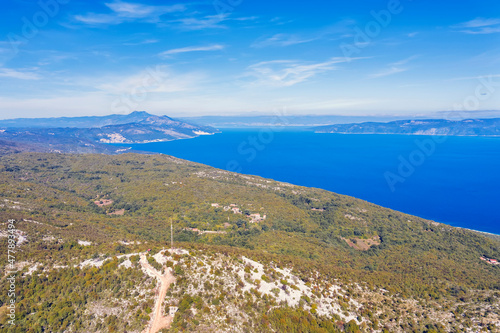 An aerial view from viewpoint Skitaca, Istria, Croatia © burnel11