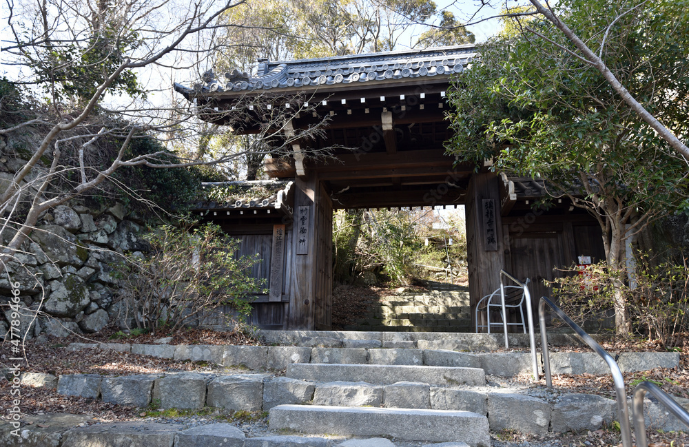 八幡山城跡 瑞龍寺山門 滋賀県近江八幡市 八幡山城跡 瑞龍寺山門 滋賀県近江八幡市