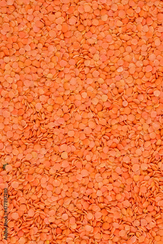 Food background - Red split lentils