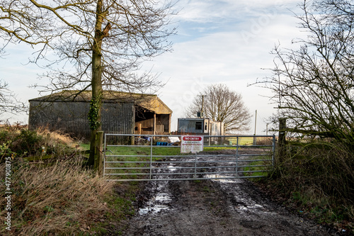Norfolk farmyard closed for bio security, i.e. to prevent infectious diseases entering or, more importantly, leaving the premises leading to further infections