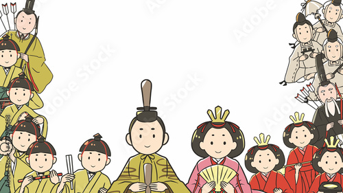 雛人形　全部　フレーム