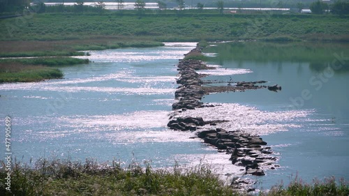 The Seomjin River is a river in South Korea. It drains southeastern Jeollabuk-do as well as eastern Jeollanam-do and western Gyeongsangnam-do provinces photo