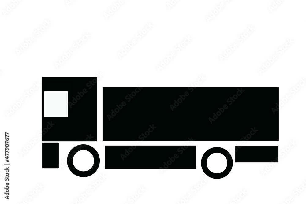 Schematic representation of a truck. Schematic representation of a truck.