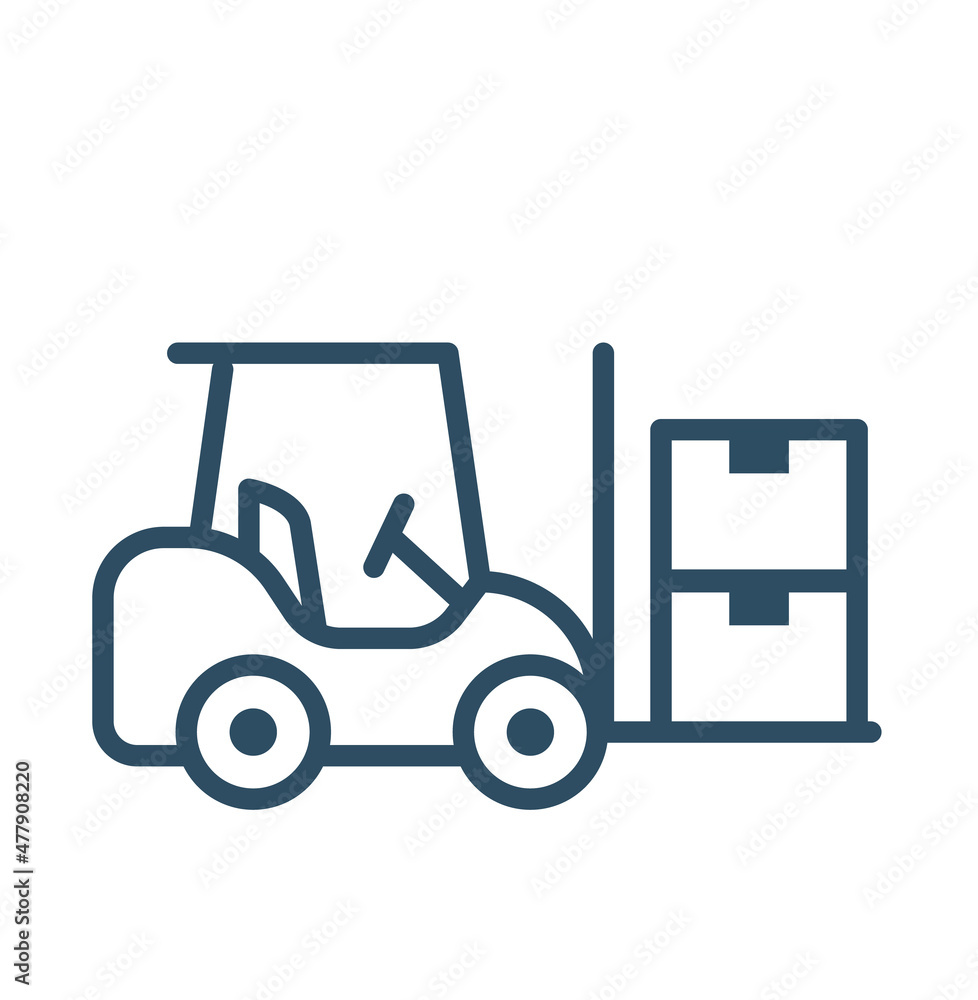 artboard sizesForklift truck icon. Transportation of cargo and boxes in the warehouse. Vector illustrationForklift truck icon. Transportation of cargo and boxes in the warehouse. Vector illustration