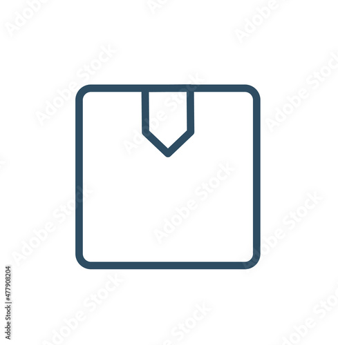artboard sizesShipping box line icon. Logistics delivery sign. Parcels tracking symbol. Quality design element. Editable stroke. Vector