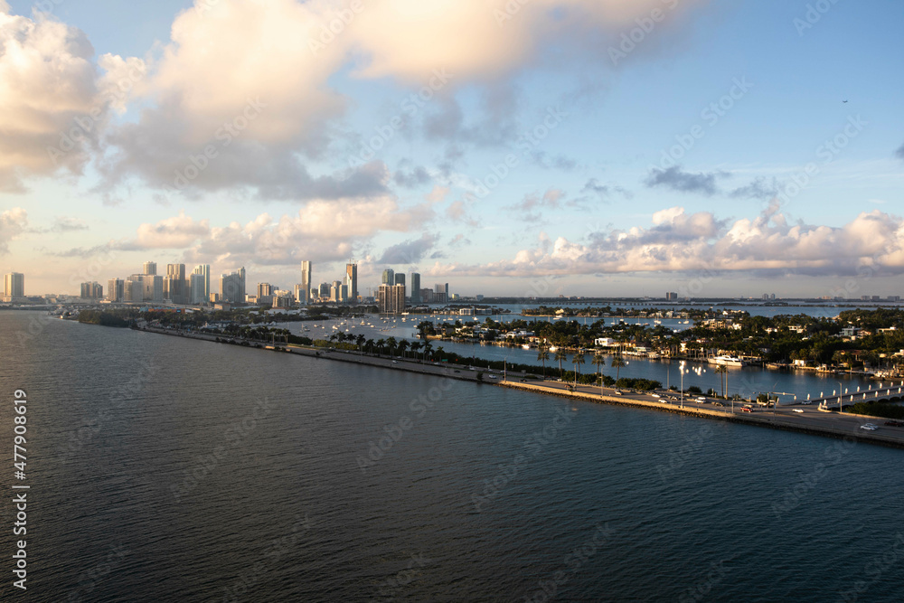 Sky View of Downtown Miami, Fl. 