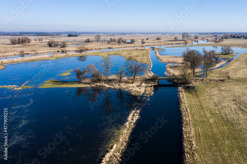 Havellandschaft in Brandenburg, Luftbild