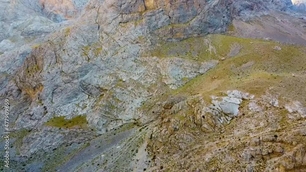 Aladaglar National Park in Nigde, Turkey. Aladaglar is most important mountain range in Turkey. (Drone video shooting) Aladaglar National Park in Nigde, Turkey. Aladaglar is most important mountain range in Turkey. (Drone video shooting)